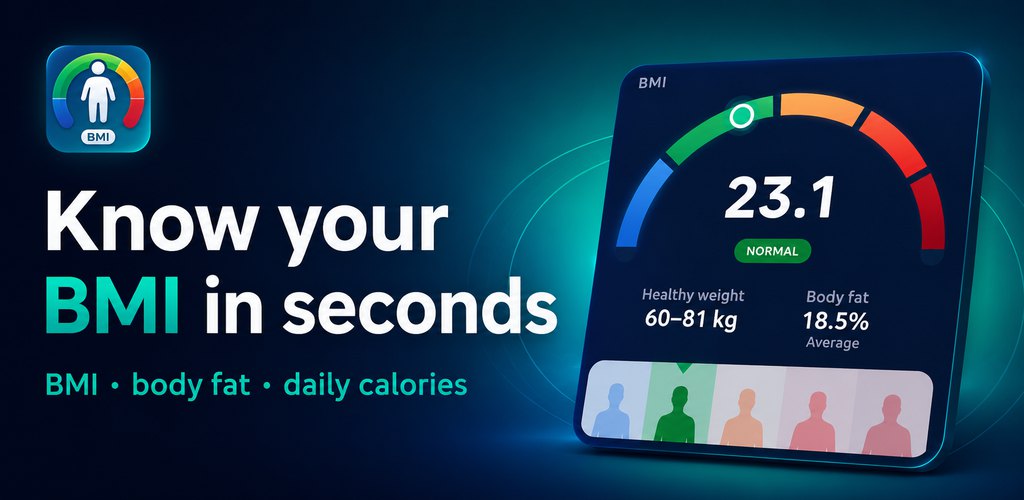BMI Calculator - Body mass index, ideal weight & body fat