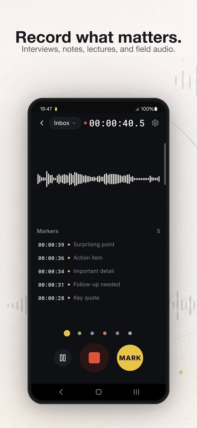 FieldRecorder - record what matters