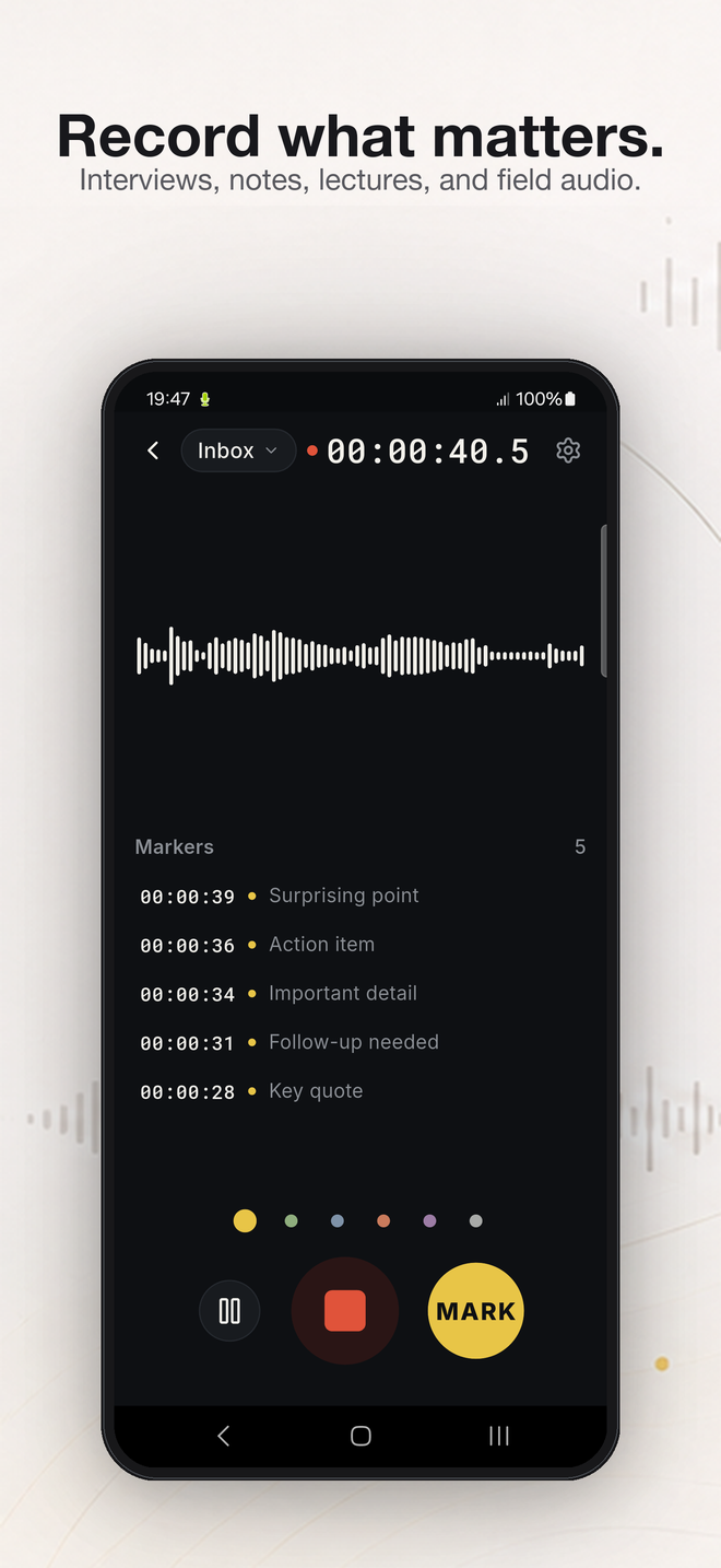 FieldRecorder — record what matters