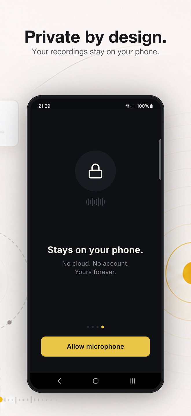 FieldRecorder - private by design