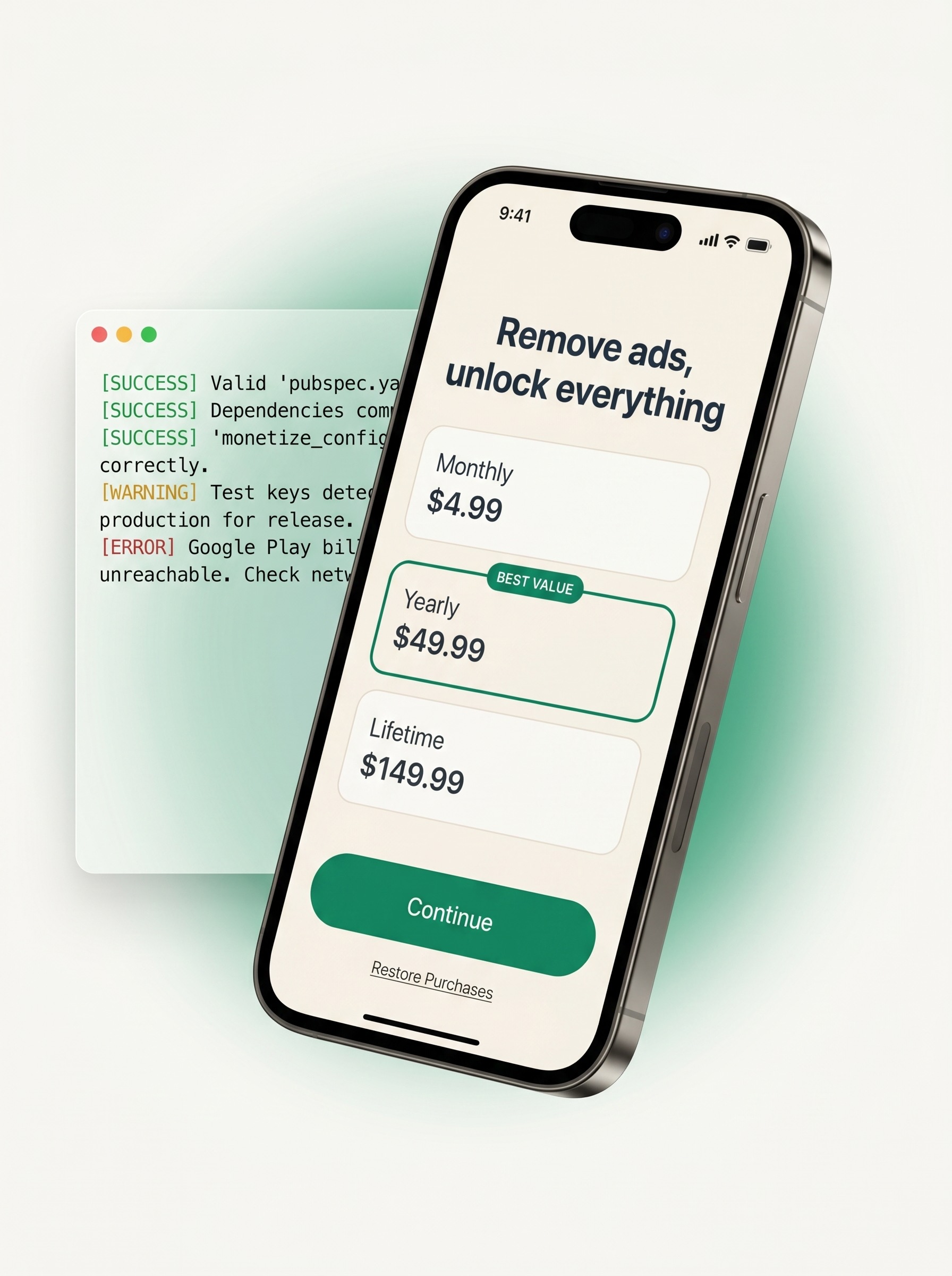 MonetizeKit - Flutter paywall and pre-launch validator