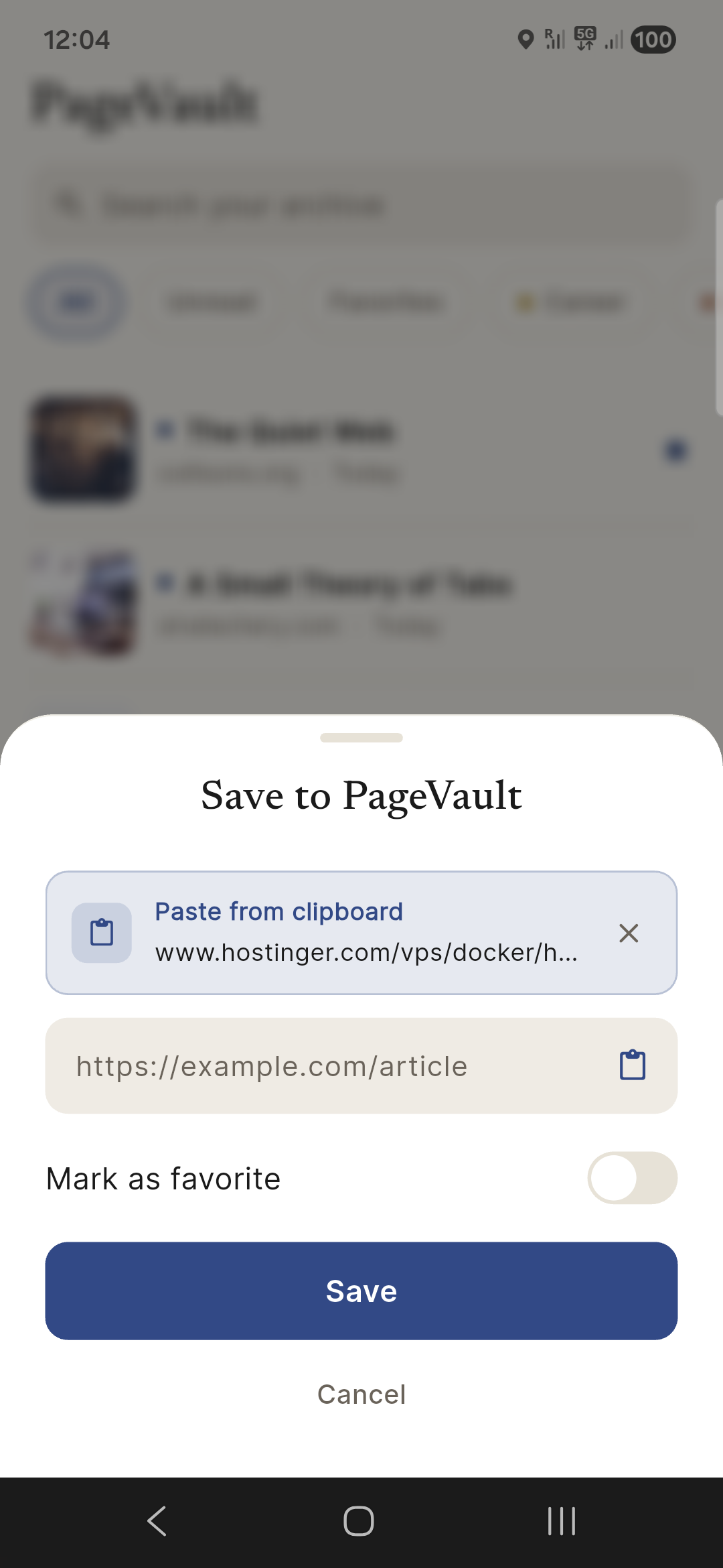 Save any page