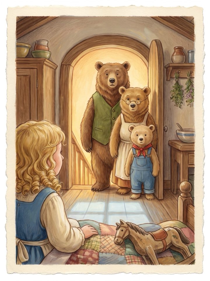 Goldilocks and the Three Bears, page 9.