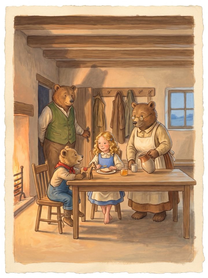 Goldilocks and the Three Bears, page 10.