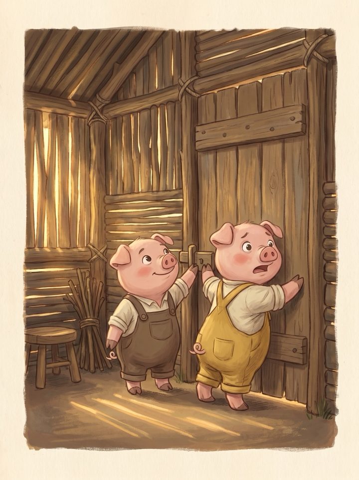 The Three Little Pigs, page 7.