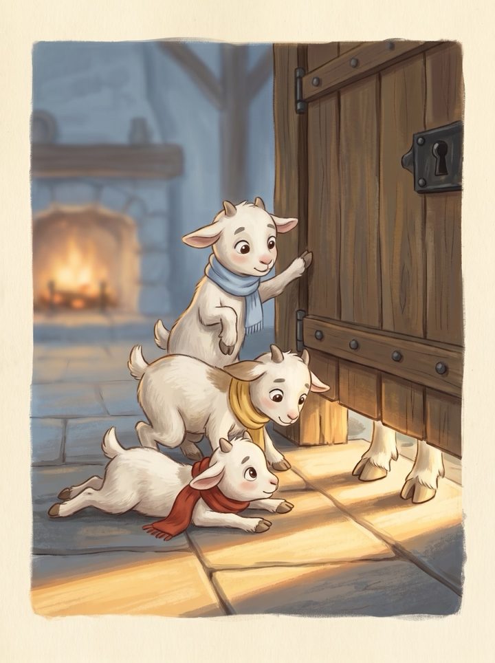 The Wolf and the Seven Little Kids, page 2.